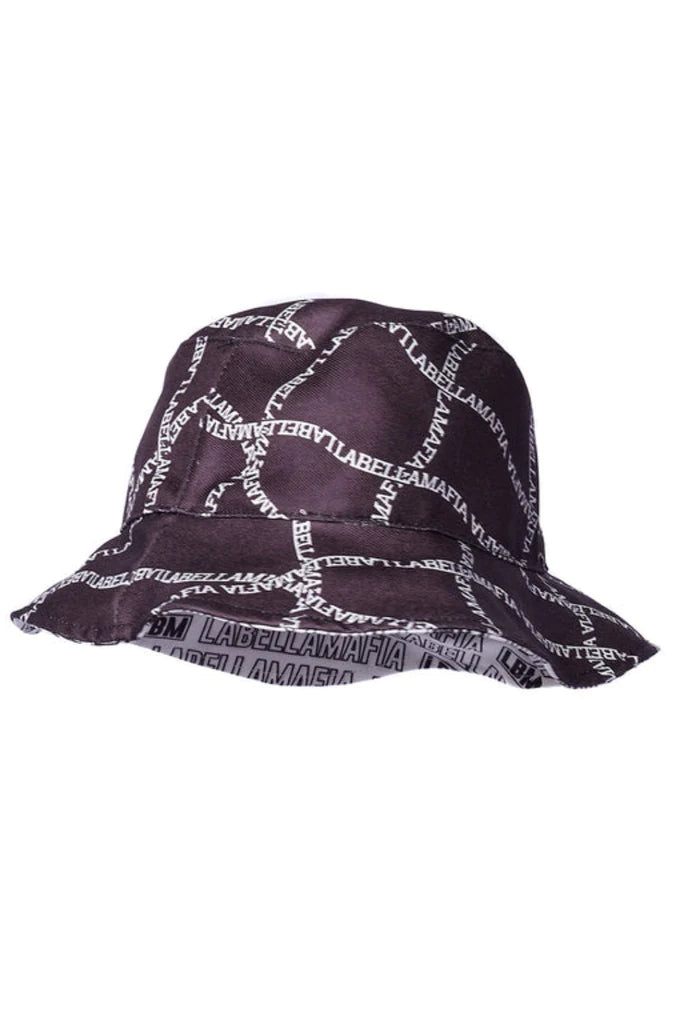 Bucket Hat Reverse Black and White