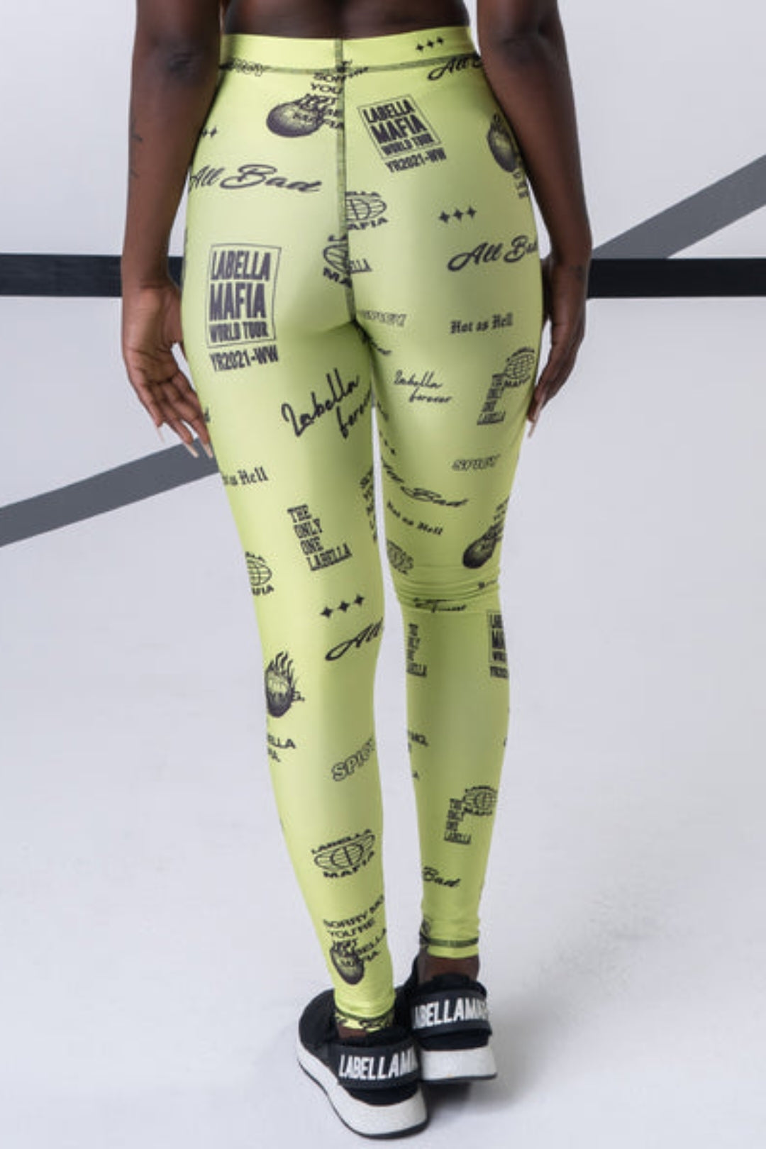 Legging Full Print Yellow Neon